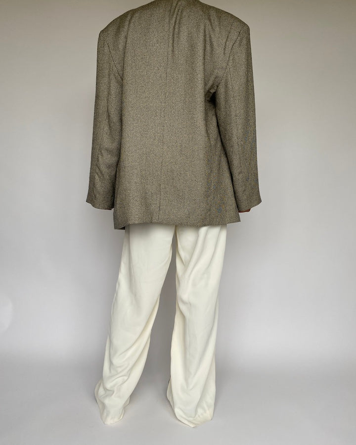 VINTAGE DOULE BREASTED BLAZER 1053-2