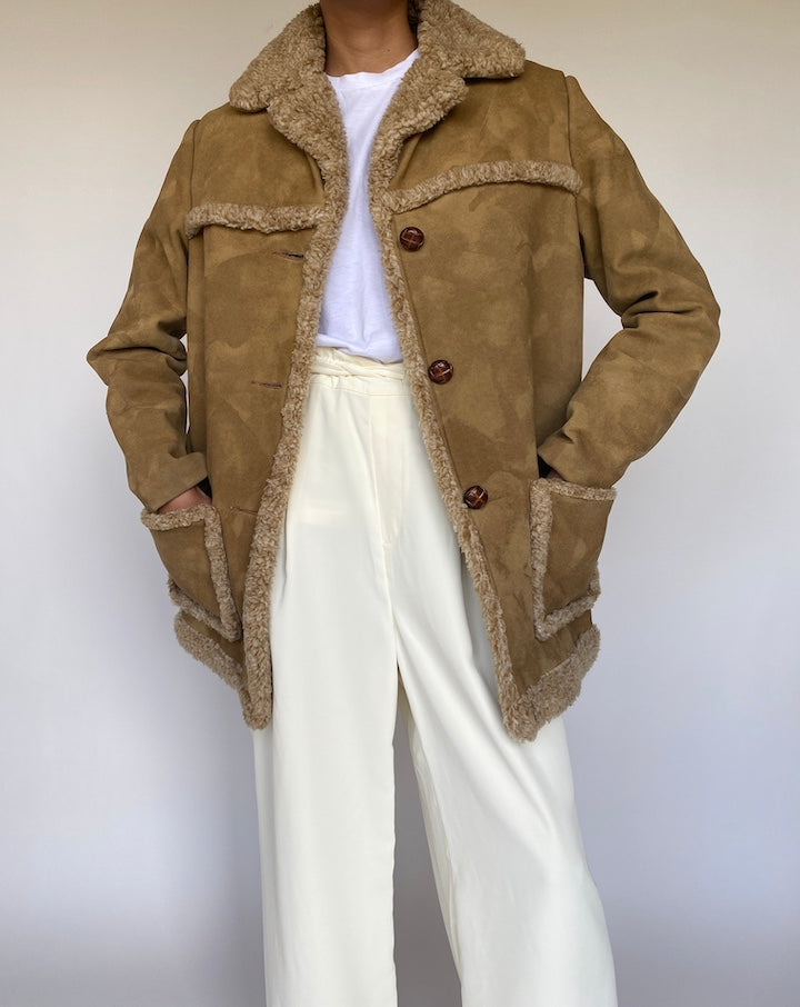 VINTAGE FAUX JACKET 870-4