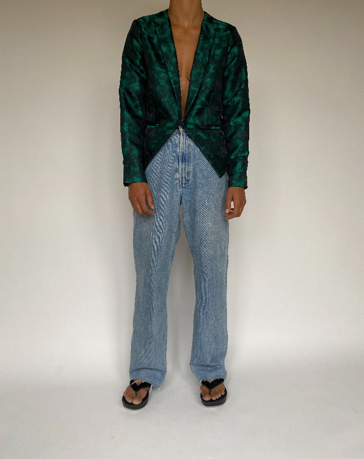 VINTAGE GREEN BLAZER 1227
