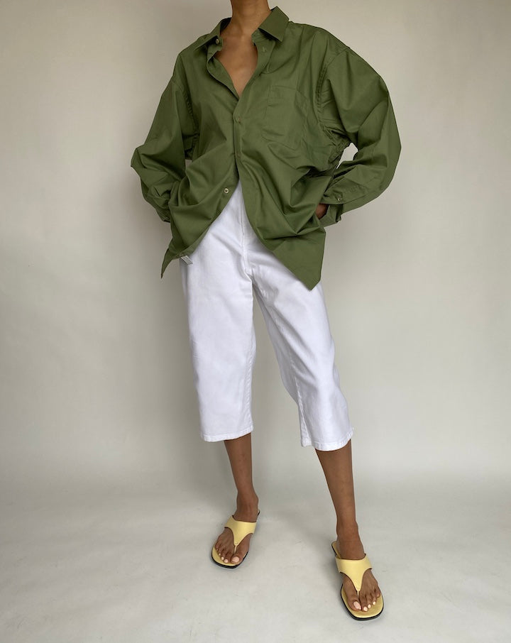 VINTAGE GREEN OVERSIZED SHIRT 645