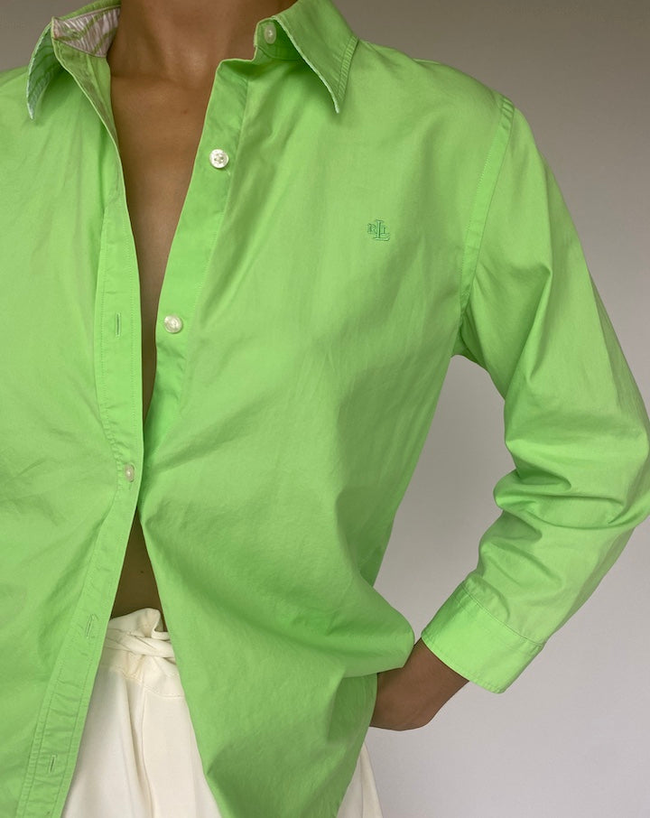 VINTAGE GREEN RALPH LAUREN SHIRT 1039-2