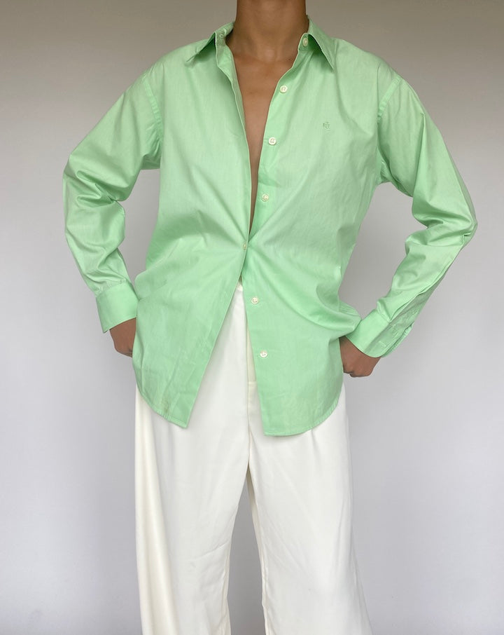 VINTAGE GREEN RALPH LAUREN SHIRT 1266-3