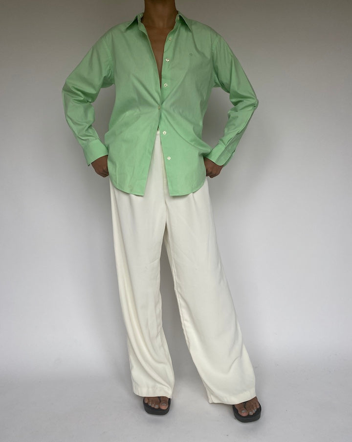 VINTAGE GREEN RALPH LAUREN SHIRT 1266