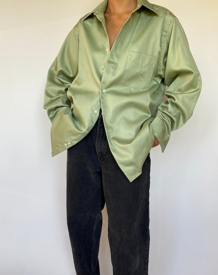 VINTAGE GREEN SHIRT 1525-3