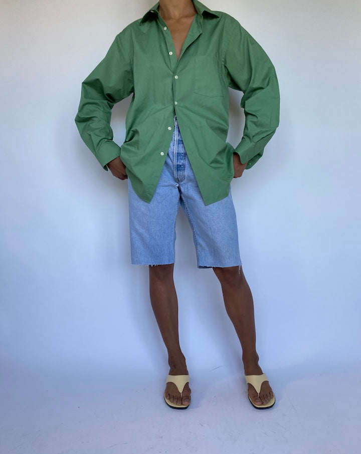 VINTAGE GREEN SHIRT 932-5