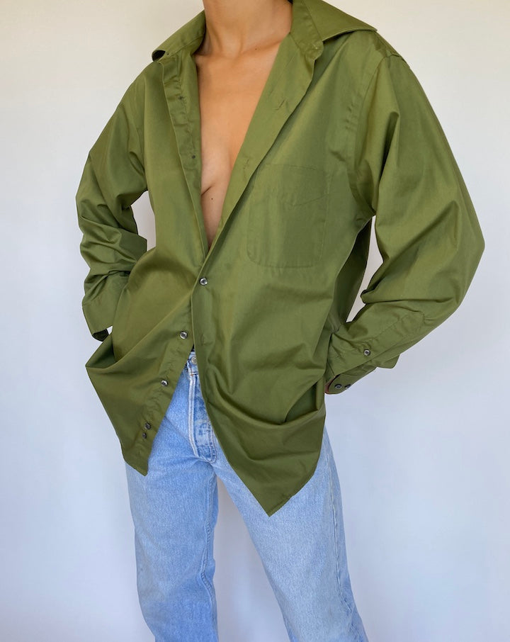 VINTAGE GREEN SHIRT 996-3
