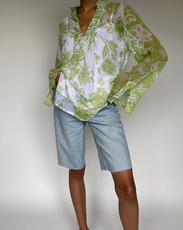 VINTAGE GREEN TOP 838