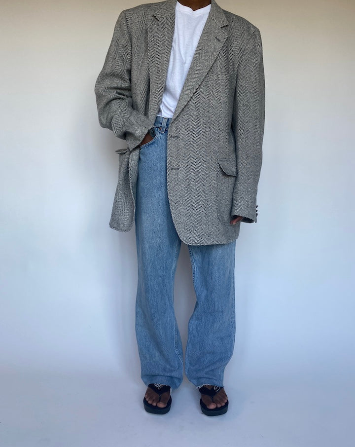 VINTAGE GREY BLAZER 1305