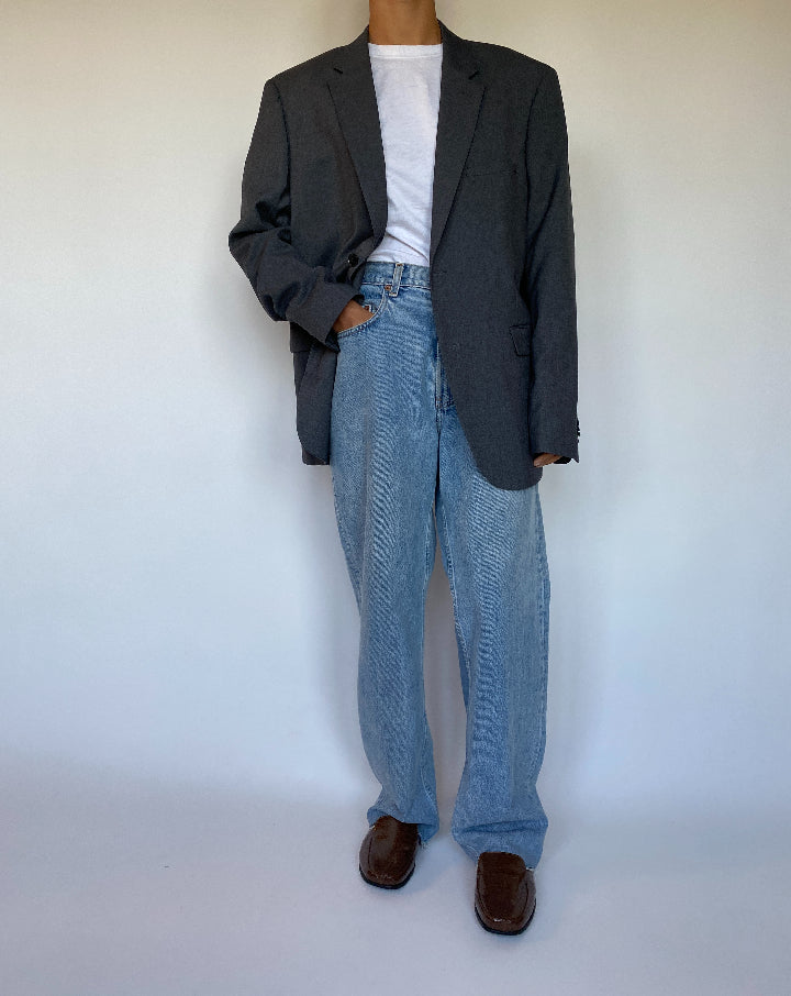 VINTAGE GREY BLAZER 1483