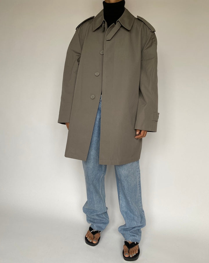 VINTAGE GREY OVERSIZED COAT 1465