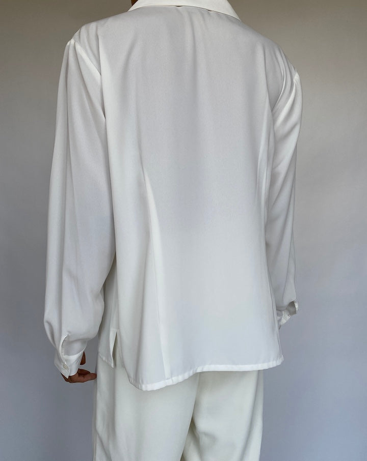 VINTAGE IVORY BLOUSE 103-2