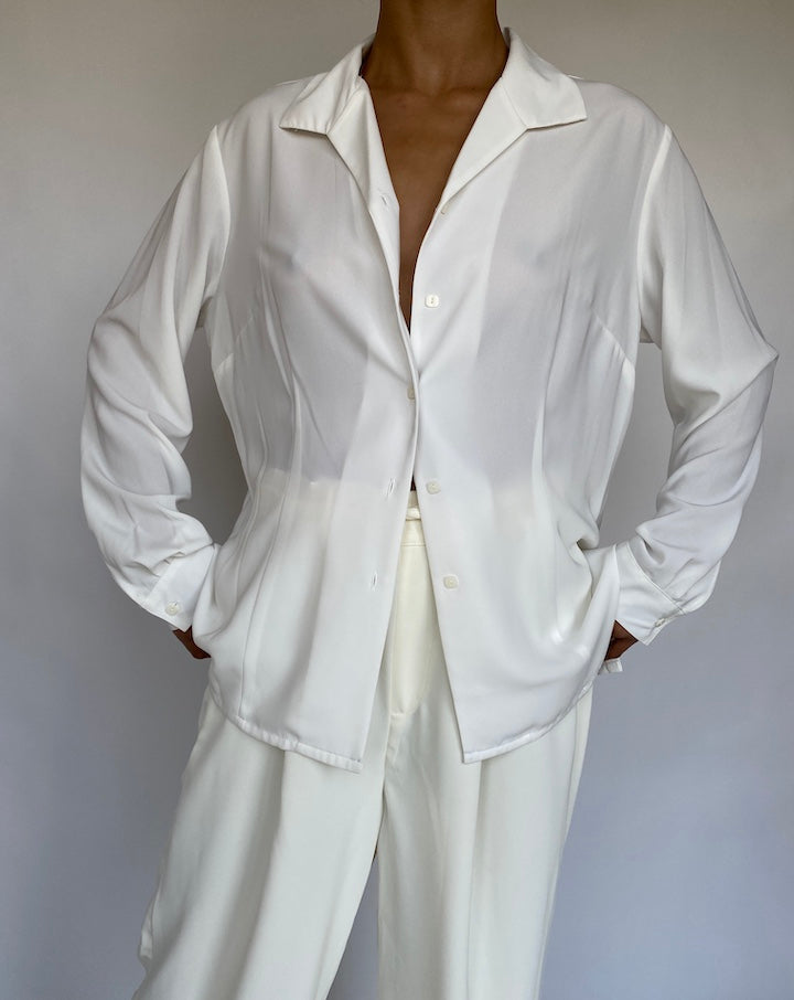 VINTAGE IVORY BLOUSE 103-4