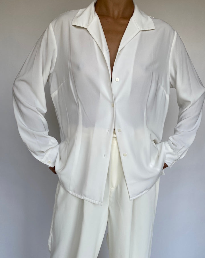 VINTAGE IVORY BLOUSE 103-6