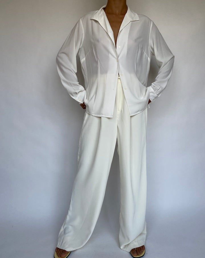 VINTAGE IVORY BLOUSE 103