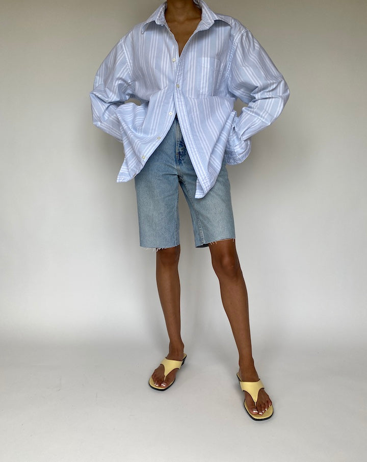 VINTAGE LIGHT BLUE STRIPED SHIRT 851-5