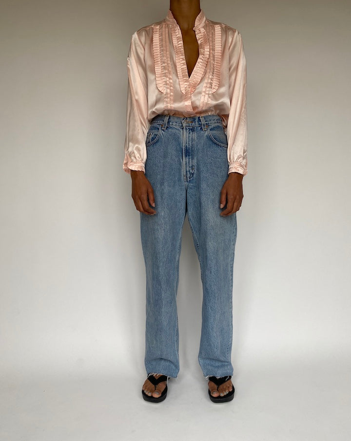 VINTAGE LIGHT PINK BLOUSE 555