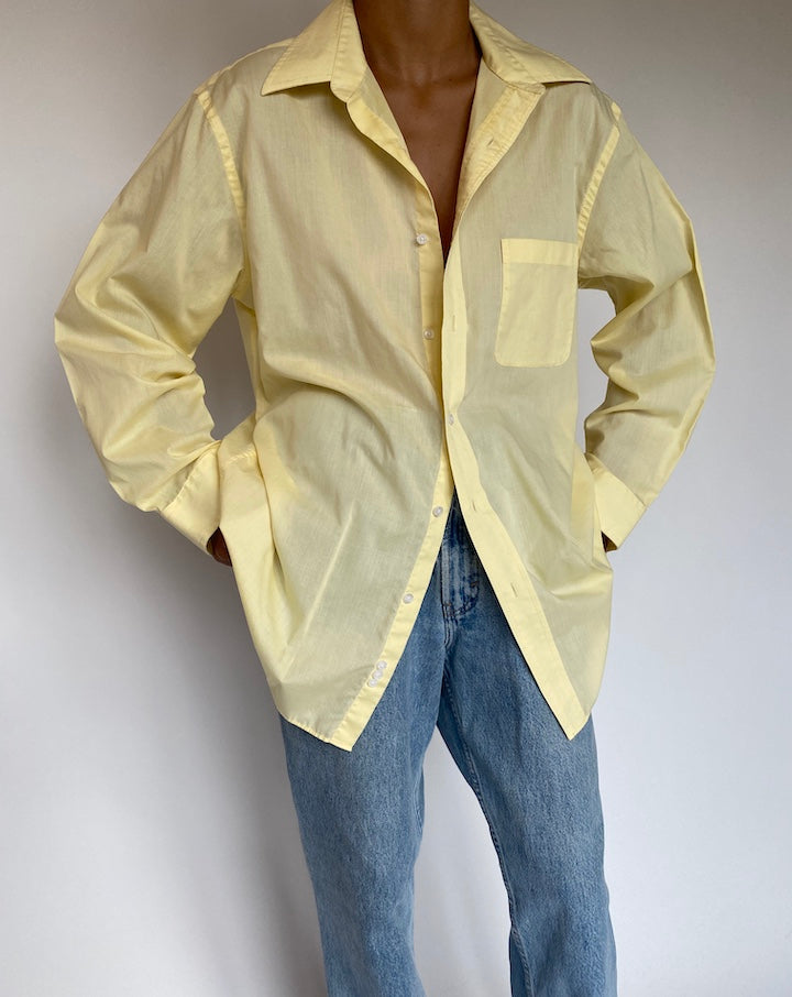 VINTAGE LIGHT YELLOW SHIRT 1331