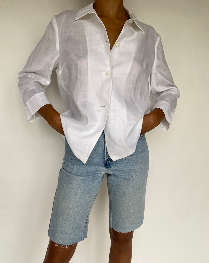 VINTAGE LINEN SHIRT 779-3