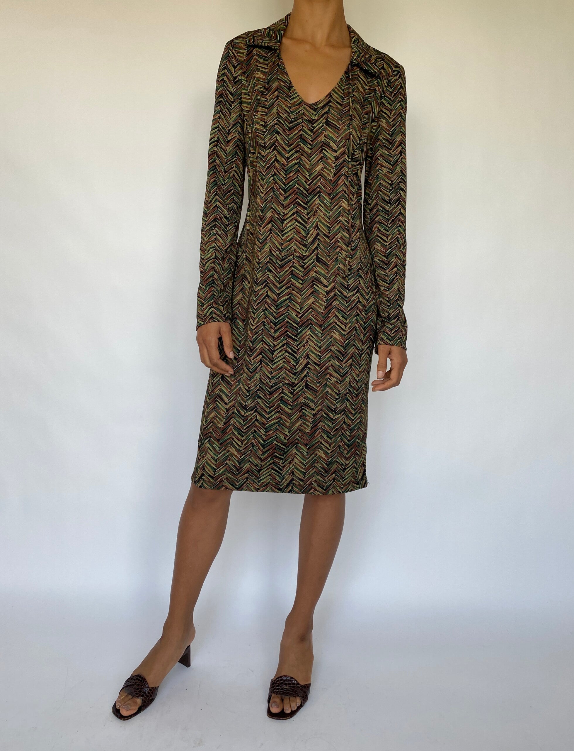 VINTAGE LONG SLEEVE DRESS-5