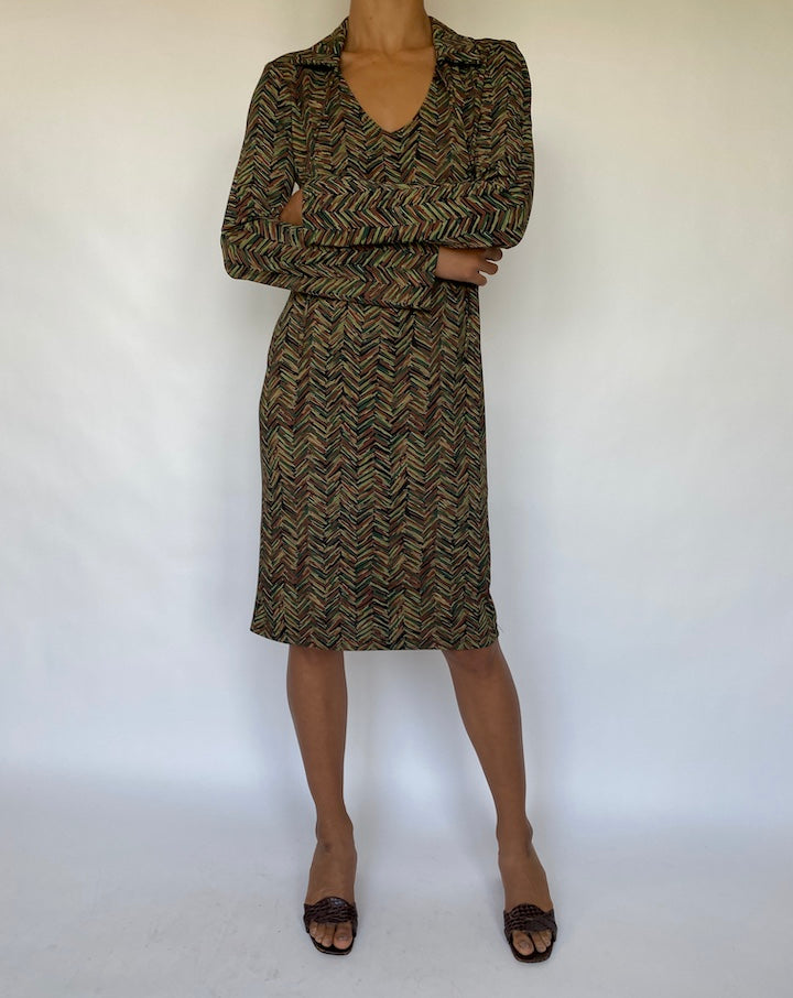 VINTAGE LONG SLEEVE DRESS