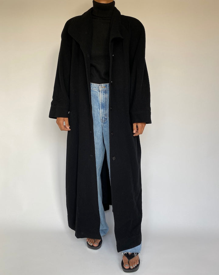 VINTAGE LONG WOOL COAT 1400