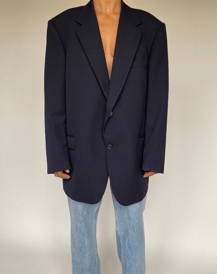 VINTAGE NAVY BLAZER 1236-3