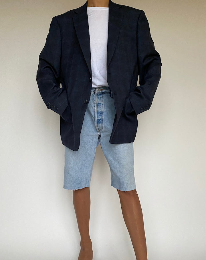 VINTAGE NAVY CALVIN KLEIN BLAZER 1004
