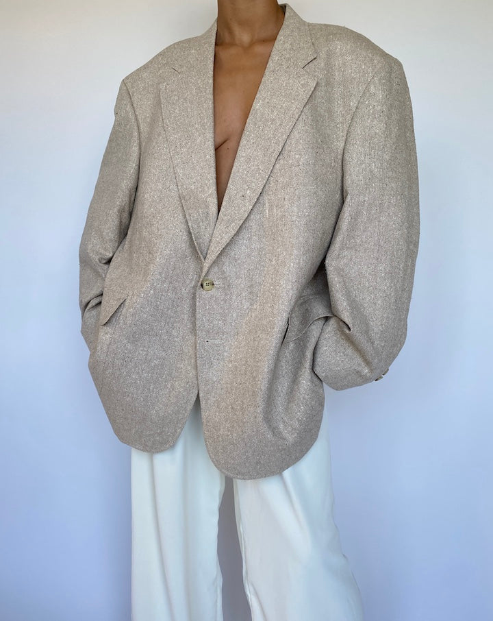 VINTAGE OAT SILK BLAZER 943-3