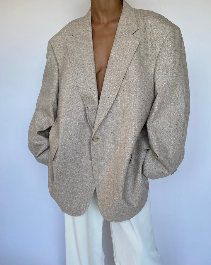 VINTAGE OAT SILK BLAZER 943-4