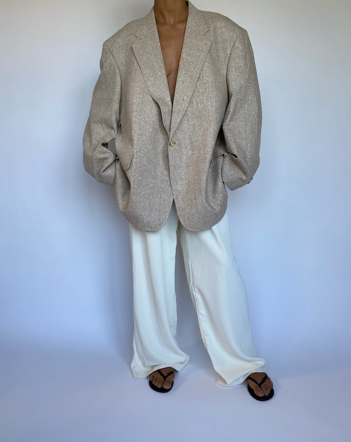 VINTAGE OAT SILK BLAZER 943