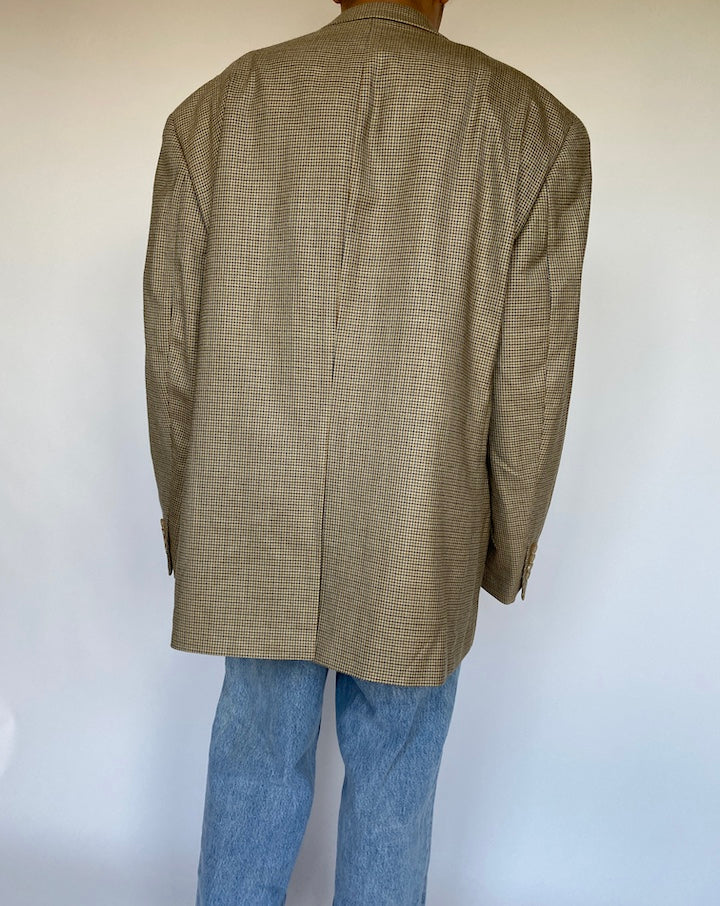 VINTAGE OVERSIZED BEIGE BLAZER 1072-2