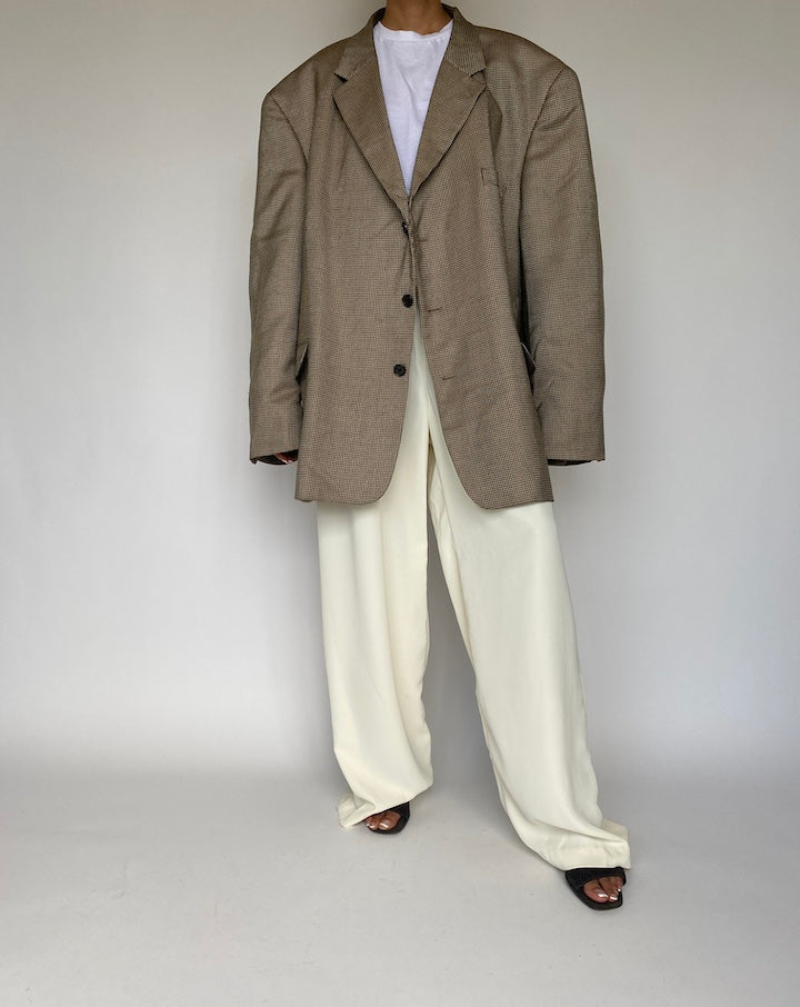 VINTAGE OVERSIZED BEIGE BLAZER 874