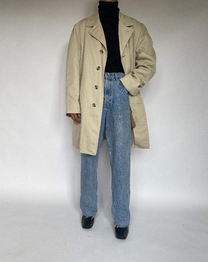 VINTAGE OVERSIZED BEIGE COAT 1754