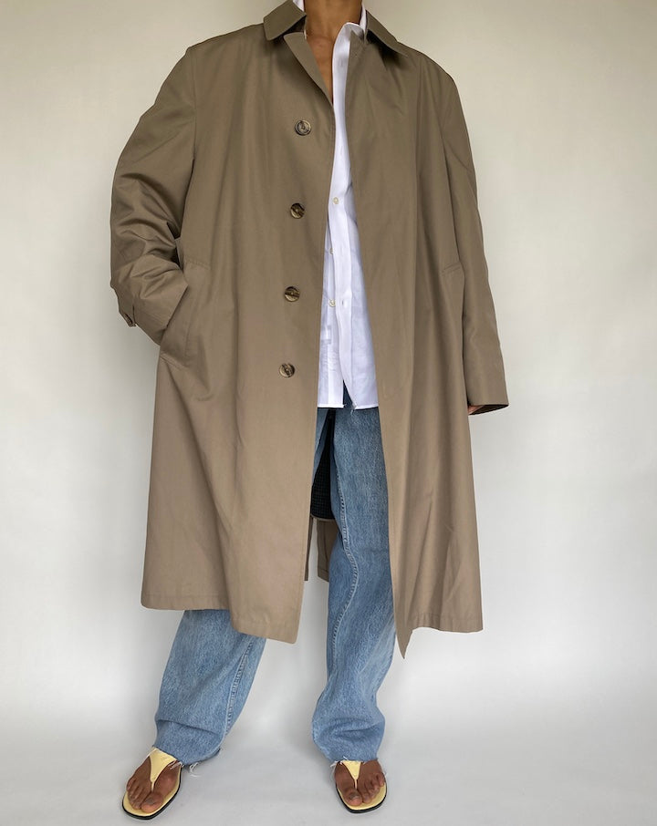 VINTAGE OVERSIZED BEIGE COAT 727-2