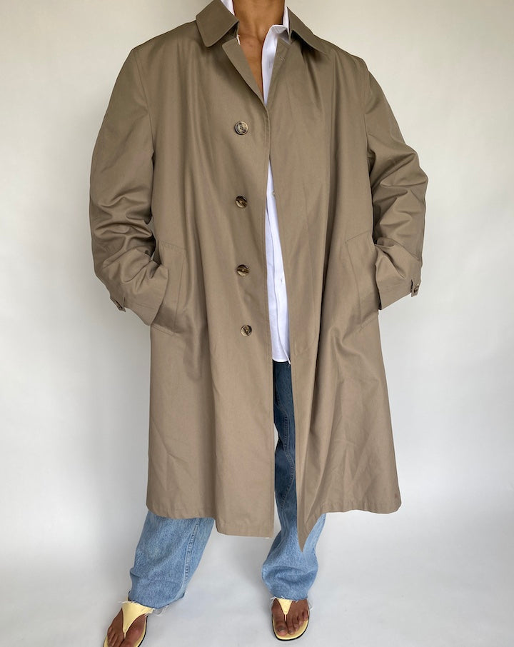 VINTAGE OVERSIZED BEIGE COAT 727-5