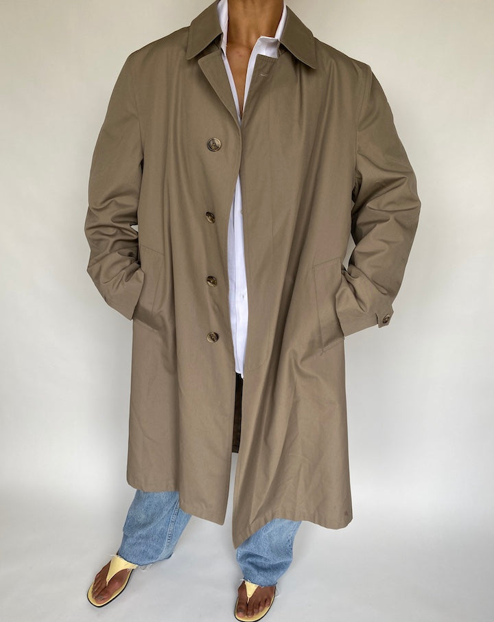 VINTAGE OVERSIZED BEIGE COAT 727-6