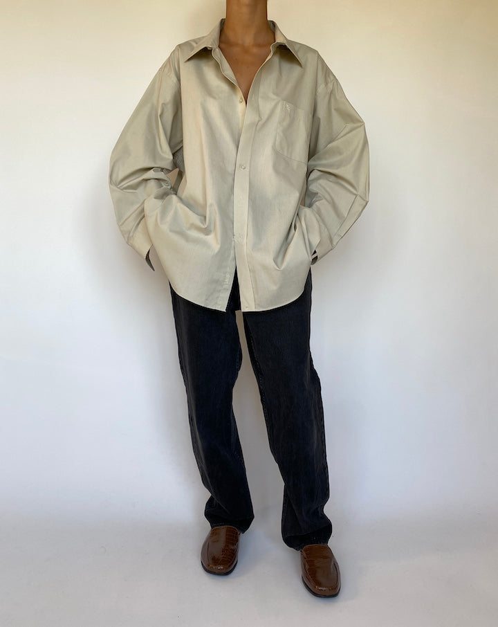 VINTAGE OVERSIZED BEIGE SHIRT 1522