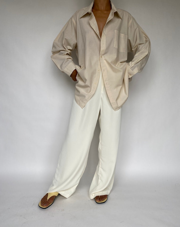VINTAGE OVERSIZED BEIGE SHIRT 809