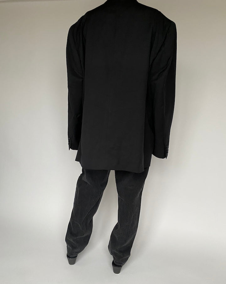 VINTAGE OVERSIZED BLACK BLAZER 1424-2