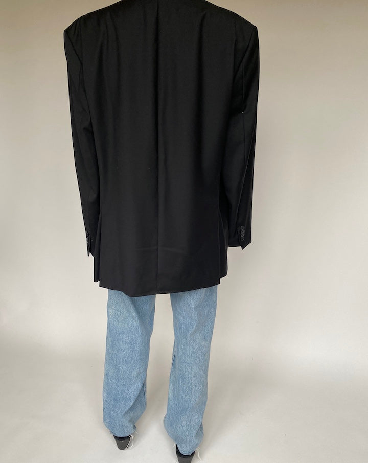 VINTAGE OVERSIZED BLACK CALVIN KLEIN BLAZER 1220-2