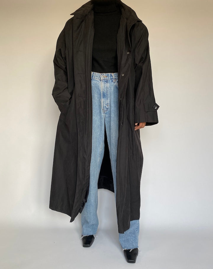 VINTAGE OVERSIZED BLACK COAT 1385
