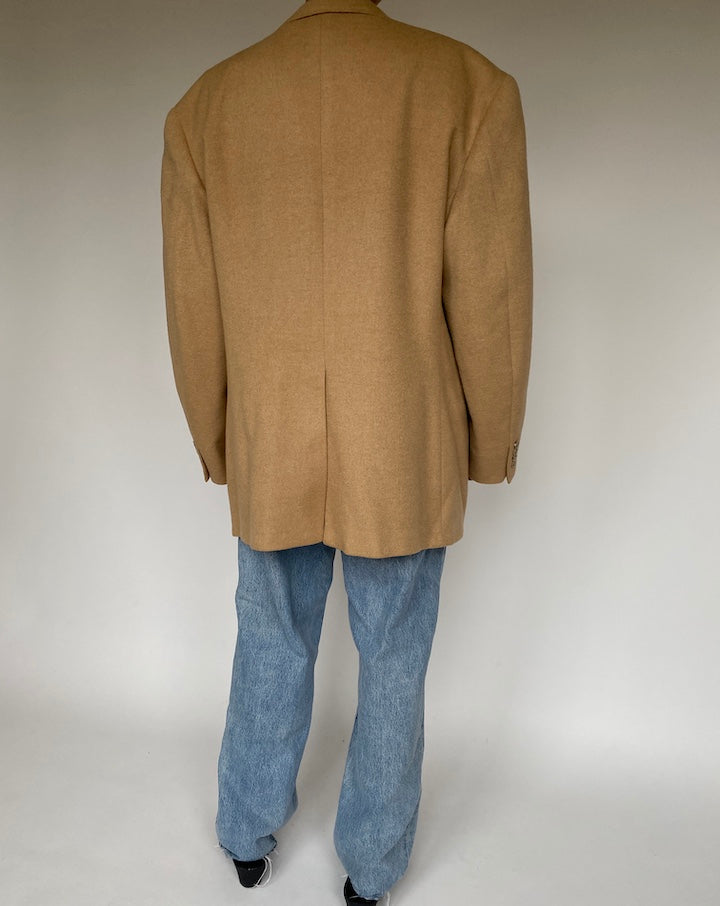 VINTAGE OVERSIZED BLAZER IN CAMEL HAIR 1218-2