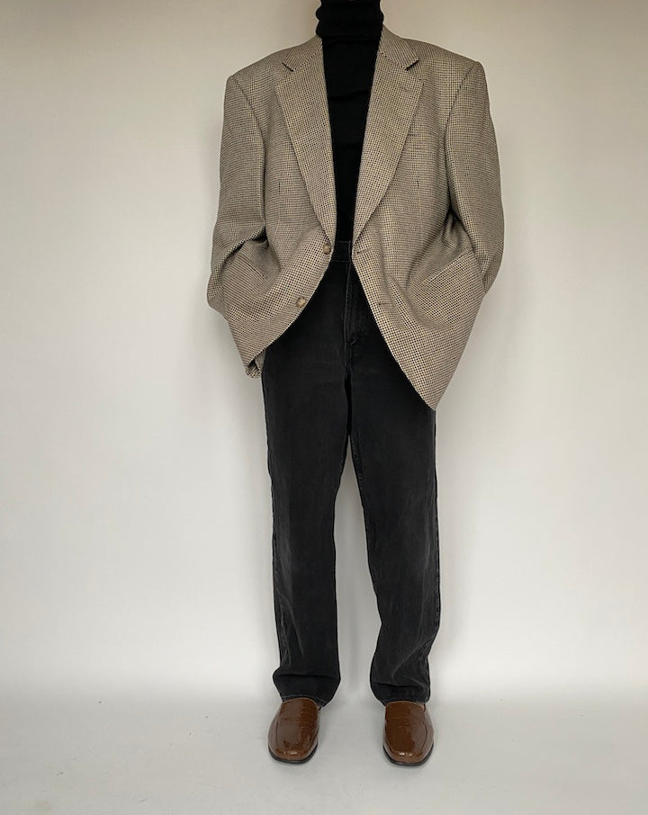 VINTAGE OVERSIZED BLAZER IN SILK AND WOOL 1630