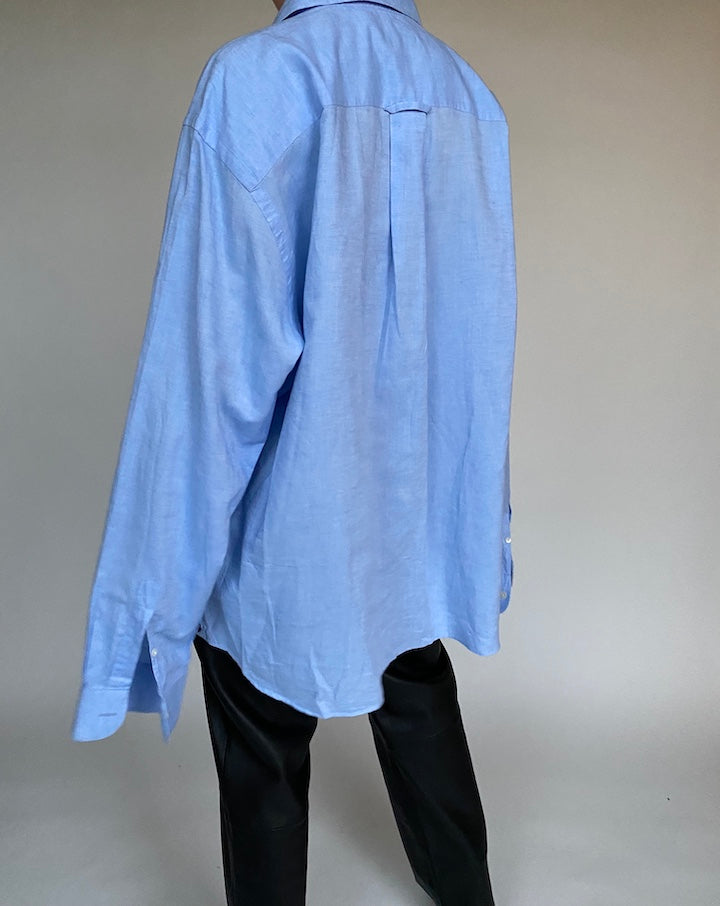VINTAGE OVERSIZED BLUE SHIRT 528-2