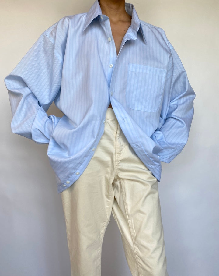 VINTAGE OVERSIZED BLUE SHIRT 625-3