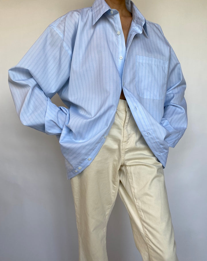VINTAGE OVERSIZED BLUE SHIRT 625