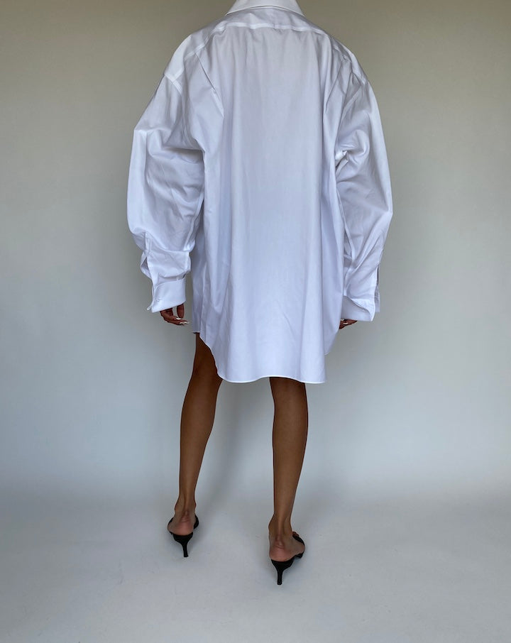 VINTAGE OVERSIZED COTTON SHIRT DRESS 885