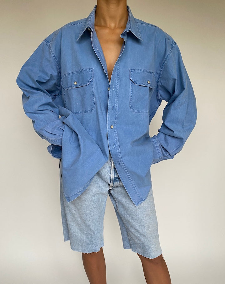 VINTAGE OVERSIZED DENIM SHIRT 1017