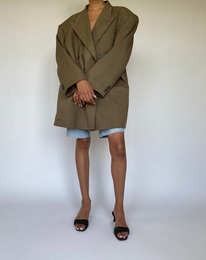 VINTAGE OVERSIZED DOUBLE BREASTED BLAZER 856-4