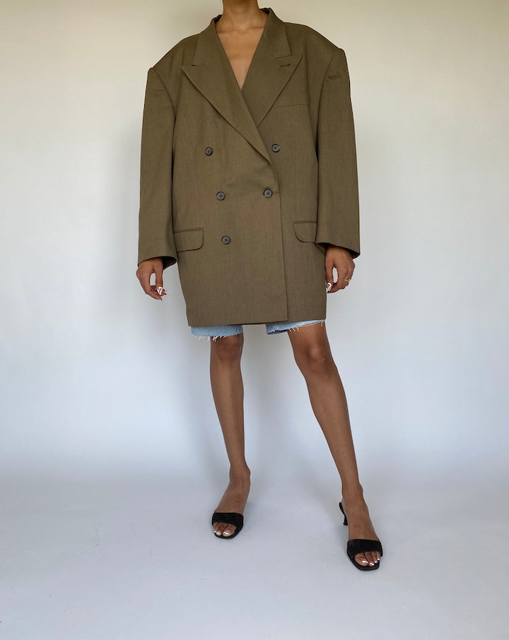VINTAGE OVERSIZED DOUBLE BREASTED BLAZER 856